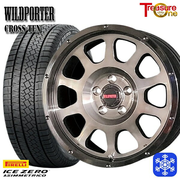 スタッドレスタイヤホイール4本セット 215/65R16 98Q アルファード ヴェルファイア 2022〜2023年製 ピレリ アイスゼロアシンメトリコ トレジャーワン ワイルドポータークロステン BP/BC 16インチ 7.0J 5H114.3
