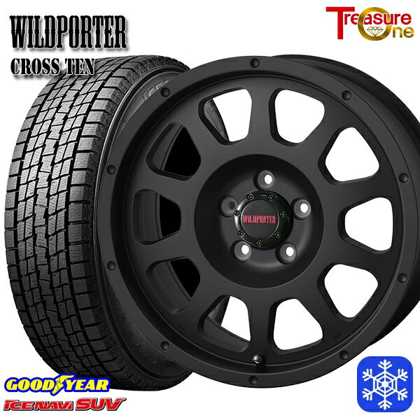 スタッドレスタイヤホイール4本セット 215/60R17 96Q アルファード ヴェルファイア 2022〜2023年製 グッドイヤー アイスナビSUV トレジャーワン ワイルドポータークロステン MB 17インチ 7.5J 5H114.3