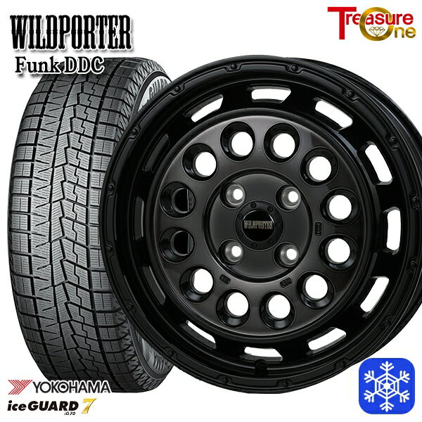 スタッドレスタイヤホイール4本セット 165/55R14 モコ ルークス 2024〜2025年製 ヨコハマ アイスガード7 IG70 トレジャーワン ワイルドポーターファンク DDC BP/BC 14インチ 4.5J 4H100