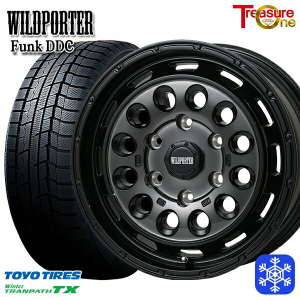 スタッドレスタイヤホイール4本セット 215/65R16 98Q ハイエース ※車検非対応 2024〜2025年製 トーヨー ウィンター トランパス TX トレジャーワン ワイルドポーターファンク DDC BP/BC 16インチ 6.5J 6H139.7