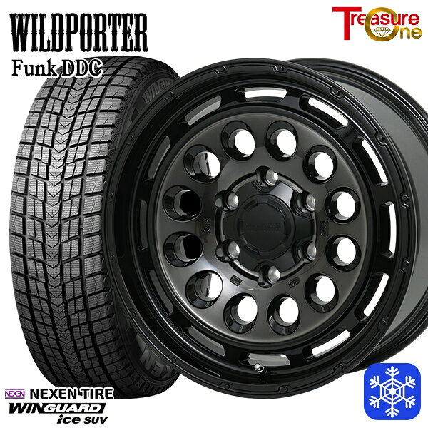 スタッドレスタイヤホイール4本セット 265/65R17 ハイラックス プラド 2024年製 ネクセン ウィンガードアイスSUV トレジャーワン ワイルドポーターファンク DDC BP/BC 17インチ 8.0J 6H139.7