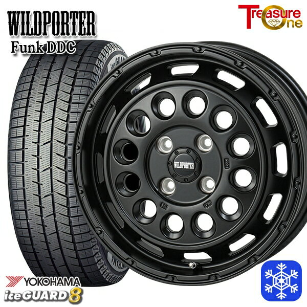 スタッドレスタイヤホイール4本セット 165/60R14 クリッパー エブリィワゴン 2025年製 ヨコハマ アイスガード8 IG80 トレジャーワン ワイルドポーターファンク DDC MBK 14インチ 4.5J 4H100