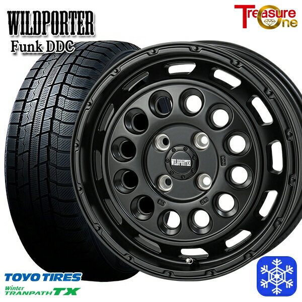 スタッドレスタイヤホイール4本セット 165/55R15 N-BOX タント 2022〜2023年製 トーヨー ウィンター トランパス TX トレジャーワン ワイルドポーターファンク DDC MBK 15インチ 5.0J 4H100