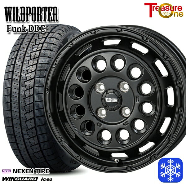 スタッドレスタイヤホイール4本セット 155/65R14 N-BOX タント 2023〜2025年製 ネクセン ウィンガードアイス2 トレジャーワン ワイルドポーターファンク DDC MBK 14インチ 4.5J 4H100
