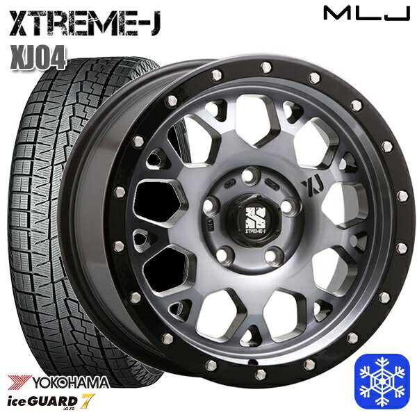 スタッドレスタイヤホイール4本セット 215/65R16 98Q アルファード ヴェルファイア 2023年製 ヨコハマ アイスガード IG70 MLJ エクストリームJ XJ04 GB/スモーククリア 16インチ 7.0J 5H114.3