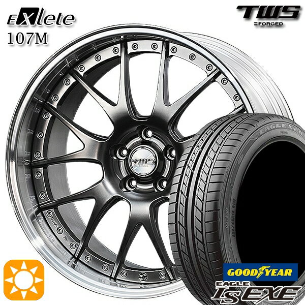 【取付対象】アウディ A6/A7(F2) 245/45R19 102W XL グッドイヤー イーグル LSEXE TWS EXlete 107M フラットハイパーガンメタ 19インチ 8.0J 5H112 サマータイヤホイールセット