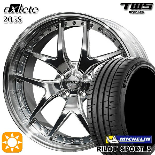 ベンツ Cクラス F) 225/40R19 93Y XL R) 255/35R19 96Y XL ミシュラン パイロットスポーツ5 TWS EXlete 205S 3Dバフ 19インチ 8.0J 9.0J 5H112 サマータイヤホイールセット