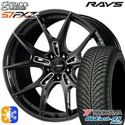 225/55R18 98V ヨコハマ ブルーアース 4S AW21 RAYS グラムライツ 57FXZ AAC 18インチ 7.5J 5H114.3 オールシーズンタイヤホイールセット