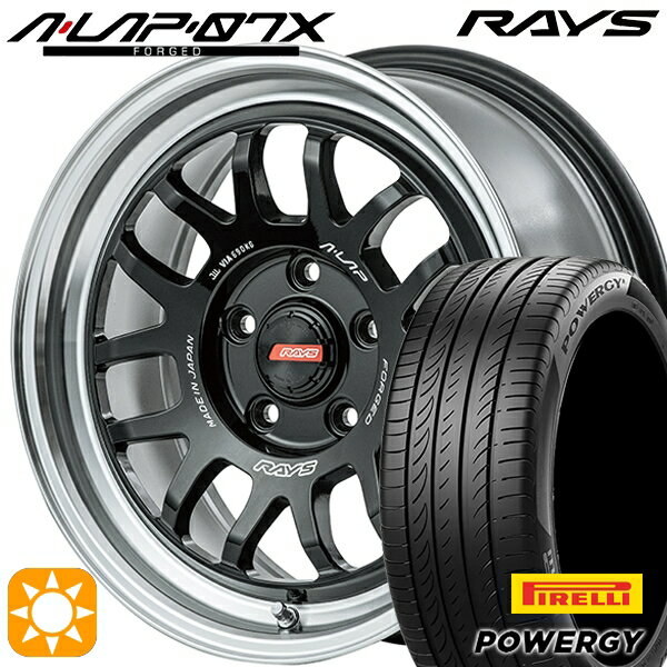 【取付対象】215/60R16 95H ピレリ パワジー RAYS A-LAP 07X BD 16インチ 7.0J 5H114.3 サマータイヤホイールセット