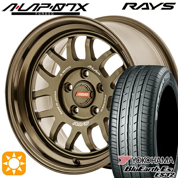 【取付対象】215/65R16 98H ヨコハマ ブルーアース ES32 RAYS A-LAP 07X BR 16インチ 7.0J 5H114.3 サマータイヤホイールセット