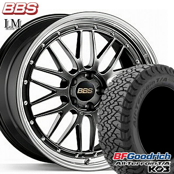 【取付対象】225/65R17 107/103S RBL BFグッドリッチ オールテレーン T/A KO3 BBS LM DB-BKBD 17インチ 7.5J 5H114.3 サマータイヤホイールセット