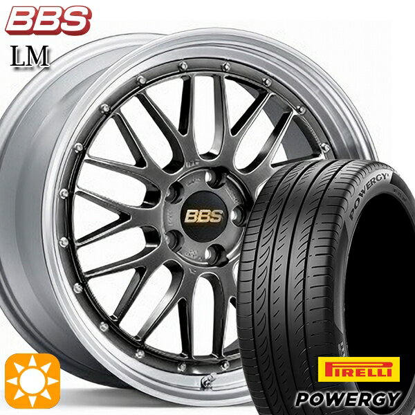 【取付対象】215/55R17 98W XL ピレリ パワジー BBS LM DB-SLD 17インチ 7.5J 5H114.3 サマータイヤホイールセット