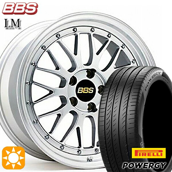 【取付対象】アクセラ アテンザ 215/45R18 93W XL ピレリ パワジー BBS LM DS-SLD 18インチ 7.5J 5H114.3 サマータイヤホイールセット