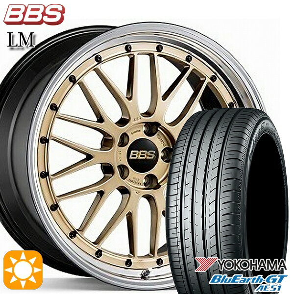 【取付対象】セレナ 215/40R18 89W XL ヨコハマ ブルーアースGT AE51 BBS LM GL-BKBD 18インチ 7.5J 5H114.3 サマータイヤホイールセット