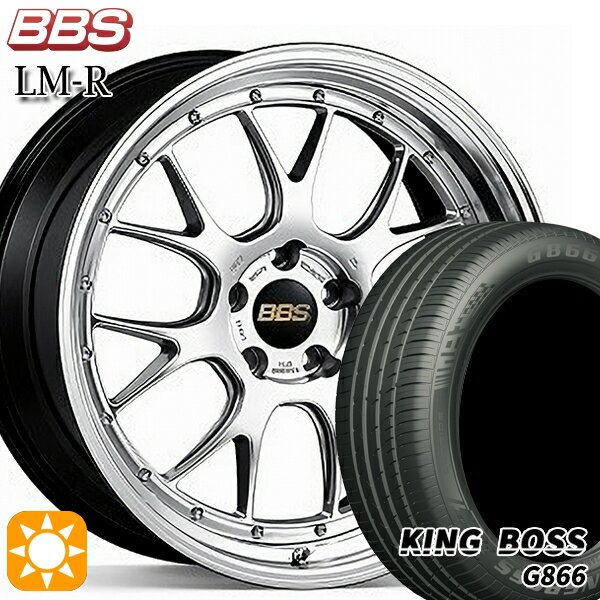 【取付対象】C-HR カローラクロス 225/45R19 92W キングボス G866 BBS LM-R DS-BKBD 19インチ 8.5J 5H114.3 サマータイヤホイールセット
