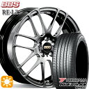 【取付対象】リーフ レヴォーグ 215/50R17 95V XL ヨコハマ ブルーアース RV03 BBS RE-L2 ダイヤモンドブラック(DB) 17インチ 7.0J 5H114.3 サマータイヤホイールセット