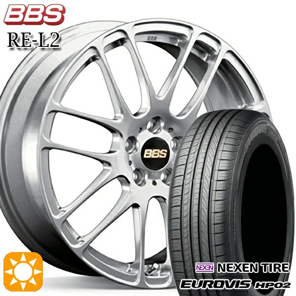 【取付対象】165/60R15 ネクセン ロードストーン ユーロビズ HP02 BBS RE-L2 ダイヤモンドシルバー（DS） 15インチ 4.5J 4H100 サマータイヤホイールセット