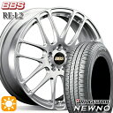 【取付対象】215/50R17 91V ブリヂストン ニューノ BBS RE-L2 ダイヤモンドシルバー(DS) 17インチ 7.0J 5H100 サマータイヤホイールセット