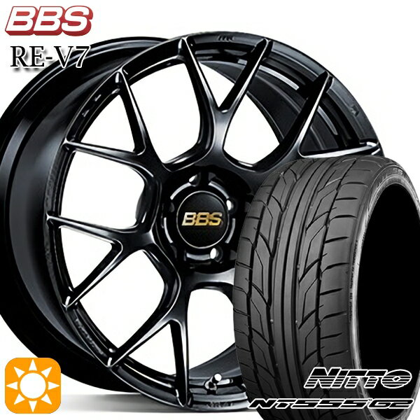 【取付対象】ノア ヴォクシー 215/35R19 85Y XL ニットー NT555 G2 BBS RE-V7 ブラック（BK） 19インチ 8.0J 5H114.3 サマータイヤホイールセット