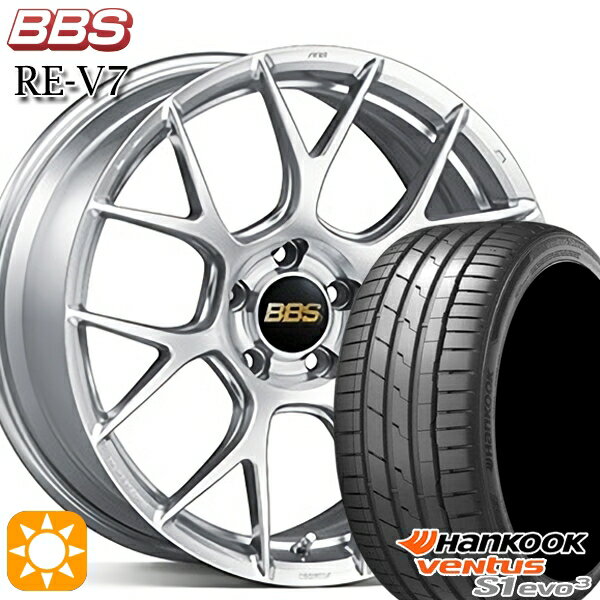 【取付対象】ノア ヴォクシー 215/35R19 85Y XL ハンコック veNtus S1 evo3 K127 BBS RE-V7 ダイヤモンドシルバー（DS） 19インチ 8.5J 5H114.3 サマータイヤホイールセット