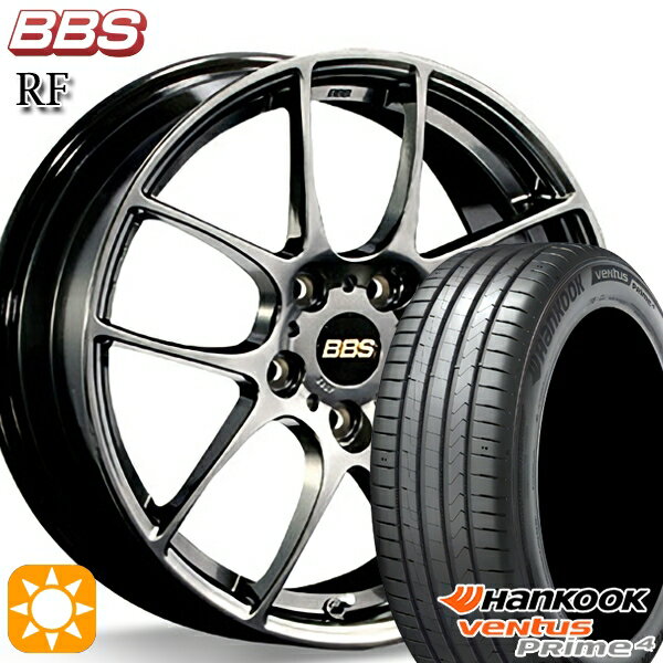 【取付対象】215/45R17 91W XL ハンコック veNtus PRime4 K135 BBS RF ダイヤモンドブラック（DB） 17インチ 7.0J 5H100 サマータイヤホイールセット