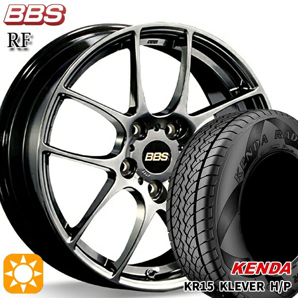 【取付対象】225/65R17 102T ケンダ クレバーH/P KR15 BBS RF ダイヤモンドブラック（DB） 17インチ 7.0J 5H114.3 サマータイヤホイールセット