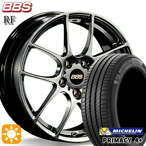 【取付対象】225/45R18 95W XL ミシュラン プライマシー4プラス BBS RF ダイヤモンドブラック（DB） 18インチ 7.5J 5H114.3 サマータイヤホイールセット