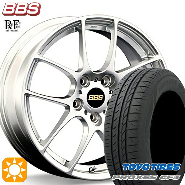 【取付対象】レガシィB4 エクシーガ 215/50R17 95V XL トーヨー プロクセス CF3 BBS RF ダイヤモンドシルバー（DS） 17インチ 7.0J 5H100 サマータイヤホイールセット