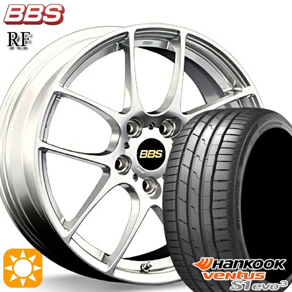 【取付対象】225/40R18 92Y XL ハンコック veNtus S1 evo3 K127 BBS RF ダイヤモンドシルバー（DS） 18インチ 7.5J 5H114.3 サマータイヤホイールセット