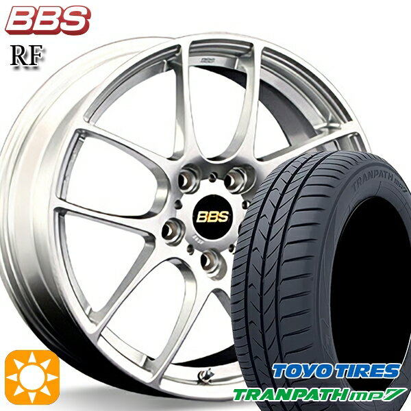 【取付対象】215/60R17 96H トーヨー トランパス mp7 BBS RF ダイヤモンドシルバー（DS） 17インチ 7.0J 5H114.3 サマータイヤホイールセット
