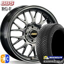 ヴェゼル オデッセイ 215/60R16 99V XL ミシュラン クロスクライメート2 BBS RG-F ダイヤモンドブラック(DB) 16インチ 7.0J ...