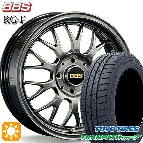【取付対象】215/60R16 95H トーヨー トランパス mp7 BBS RG-F ダイヤモンドブラック（DB） 16インチ 7.0J 5H114.3 サマータイヤホイールセット