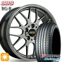 【取付対象】プリウス カローラツーリング 215/45R17 91W XL ヨコハマ ブルーアースGT AE51 BBS RG-R ダイヤモンドブラック（DB） 17インチ 7.5J 5H100 サマータイヤホイールセット