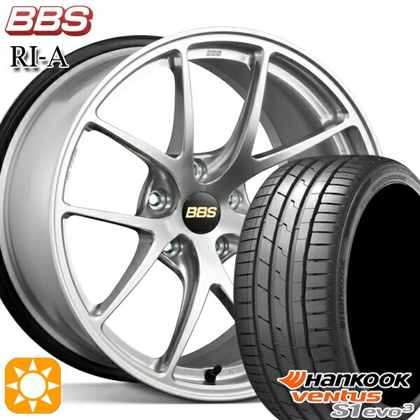 【取付対象】セレナ 215/40R18 89Y XL ハンコック veNtus S1 evo3 K127 BBS RI-A ダイヤモンドシルバー（DS） 18インチ 7.5J 5H114.3 サマータイヤホイールセット