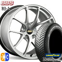 225/40R18 92H XL グッドイヤー ベクター フォーシーズンズ BBS RI-A 18インチ 7.5J 5H114.3 ダイヤモンドシルバー(DS) オールシーズンタイヤホイールセット