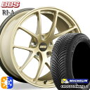 215/40R18 89V XL ミシュラン クロスクライメート2 BBS RI-A ゴールド（GL） 18インチ 7.5J 5H100 オールシーズンタイヤホイールセット