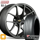 【取付対象】ヴェゼル レガシィ 225/60R18 100H ヨコハマ ブルーアース RV03 BBS RI-A マットグレイ（MGR） 18インチ 8.0J 5H114.3 サマータイヤホイールセット