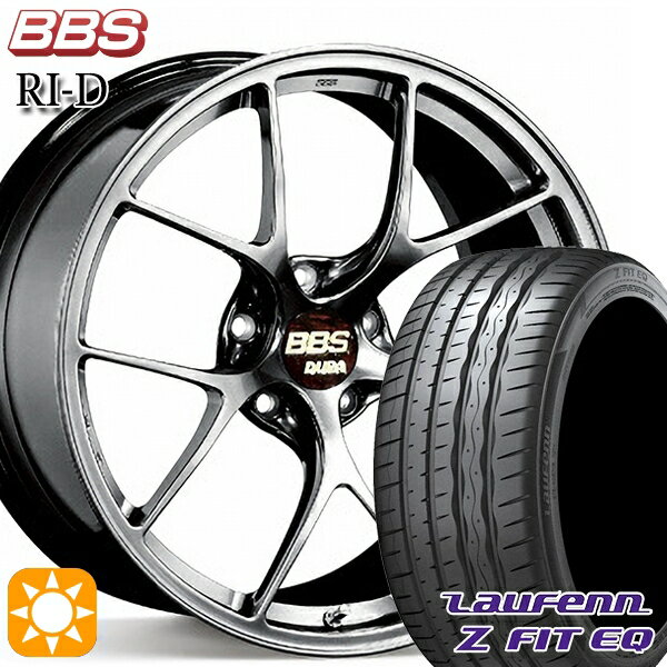 【取付対象】245/35R20 95Y XL ラウフェン Z FIT EQ LK03 BBS RI-D ダイヤモンドブラック（DB） 20インチ 9.0J 5H114.3 サマータイヤホイールセット