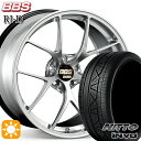 【取付対象】ベンツ Cクラス F) 225/40R19 93Y XL R) 255/35R19 96Y XL ニットー INVO BBS RI-D ダイヤモンドシルバー（DS） 19インチ 8.5J 9.5J 5H112 サマータイヤホイールセット