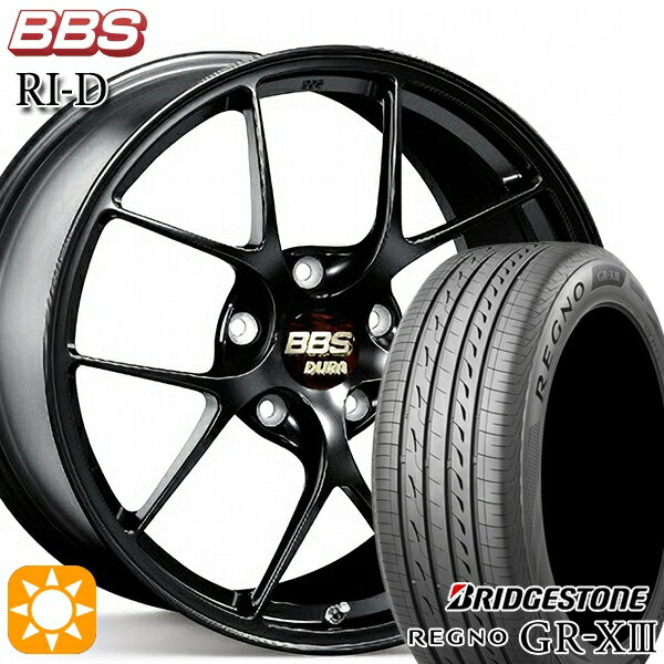 【取付対象】245/35R20 95W XL ブリヂストン レグノ GR-X3 BBS RI-D マットブラック（MB） 20インチ 9.0J 5H114.3 サマータイヤホイールセット