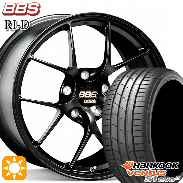 【最大2,000円OFFクーポン】245/35R21 96Y XL ハンコック veNtus S1 evo3 K127 BBS RI-D マットブラック（MB） 21インチ 9.0J 5H114.3 サマータイヤホイールセット