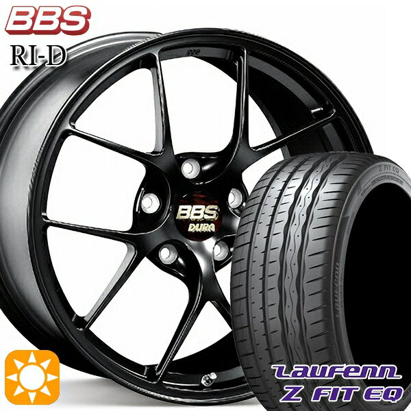 【取付対象】225/35R19 88Y XL ラウフェン Z FIT EQ LK03 BBS RI-D マットブラック（MB） 19インチ 8.5J 5H114.3 サマータイヤホイールセット