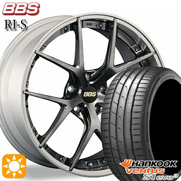 【取付対象】225/35R20 93Y XL ハンコック veNtus S1 evo3 K127 BBS RI-S DB-SLD 20インチ 8.5J 5H114.3 サマータイヤホイールセット