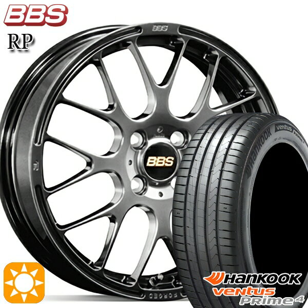【取付対象】195/55R16 87V ハンコック veNtus PRime4 K135 BBS RP ダイヤモンドブラック（DB） 16インチ 6.5J 4H100 サマータイヤホイールセット