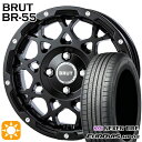 【取付対象】155/65R14 ネクセン ロードストーン ユーロビズ HP02 BRUT ブルート BR-55 ミルドサテンブラック 14インチ 4.5J 4H100 サマータイヤホイールセット