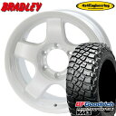 【4/24-4/27 P5倍】LT225/75R16 115/112Q RBL BFグッドリッチ マッドテレーン T/A KM3 4x4エンジニアリング ブラッドレーV パールホワイト 16インチ 5.5J 5H139.7 サマータイヤホイールセット