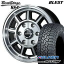 【取付対象】195/80R15 107/105N ファルケン ワイルドピークA/T3W ブレスト ビートステージ KS-C ブラックポリッシュ 15インチ 6.0J 6H139.7 サマータイヤホイールセット