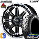 215/65R16 98H グッドイヤー ベクター フォーシーズンズ BLEST バーンズテック ブレイブ ストリーム セミグロスブラック 16インチ 7.0J 5H114.3 オールシーズンタイヤホイールセット