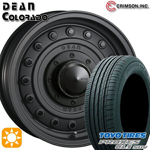 【取付対象】205/60R16 92H トーヨー プロクセス CL1 SUV クリムソン ディーン コロラド マットチャコールブラック 16インチ 7.0J 5H114.3 サマータイヤホイールセット