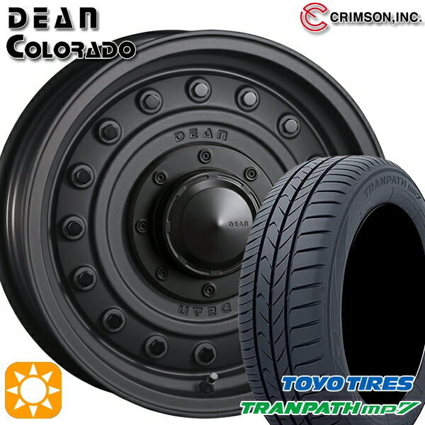 【取付対象】215/60R16 95H トーヨー トランパス mp7 クリムソン ディーン コロラド マットチャコールブラック 16インチ 7.0J 5H114.3 サマータイヤホイールセット